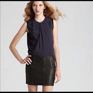 Rebecca Taylor mixed lamb leather dress size 2